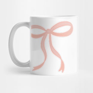 Cute Coquette pale pink ribbon bows repeating pattern seamless girly aesthetic this is me if you even care Mug